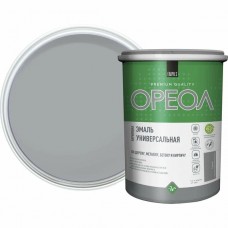 Эмаль акриловая ОРЕОЛ глянцевая серая 1,0 кг.